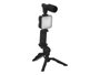 Argon Soporte Selfie 3 en 1 - Trípode Extensible con Cable de 55 cm, 18 x 26.5 x 18 cm, Material Plástico, Color Negro, Funciona con 3 Pilas AA (No Incluidas) (Set de 8)