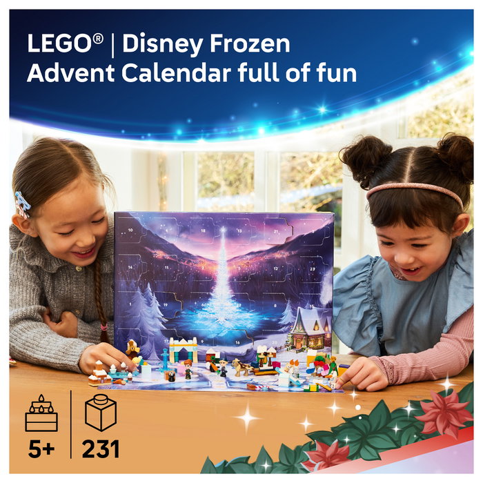 LEGO 43273 Disney Frozen Adventskalender 2025 Juego de construcción 231 piezas 5+ años