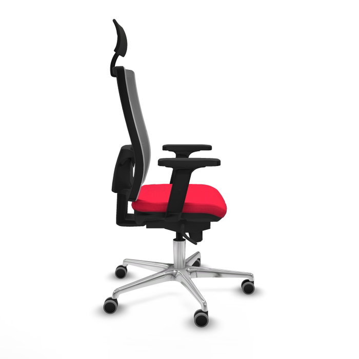 PIQUERAS Y CRESPO Silla de oficina Horna con mecanismo Sincro, Rojo y Gris PIQUERAS Y CRESPO Silla de oficina Horna con mecanismo Sincro, Rojo y Gris
