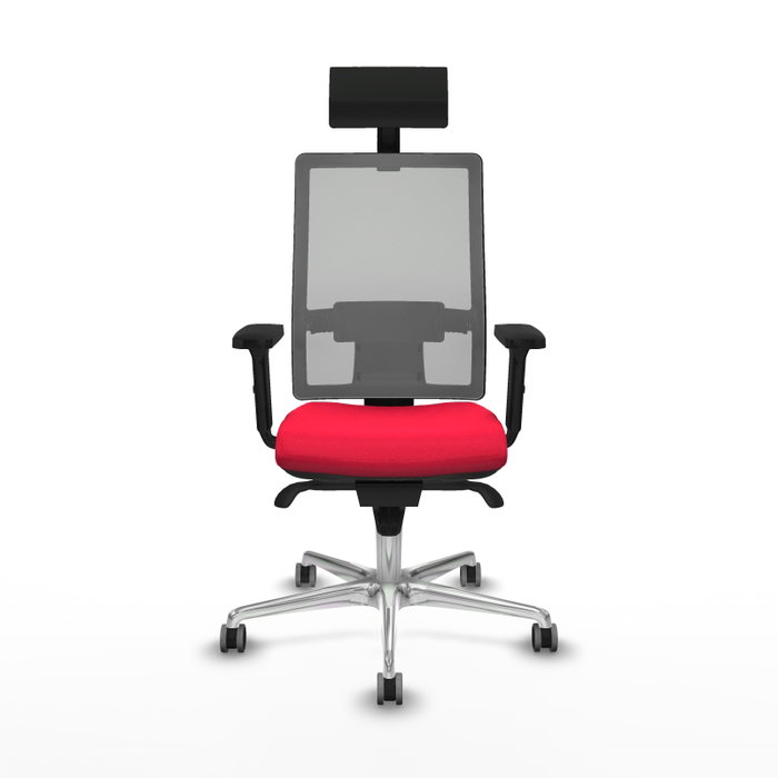 PIQUERAS Y CRESPO Silla de oficina Horna con mecanismo Sincro, Rojo y Gris PIQUERAS Y CRESPO Silla de oficina Horna con mecanismo Sincro, Rojo y Gris