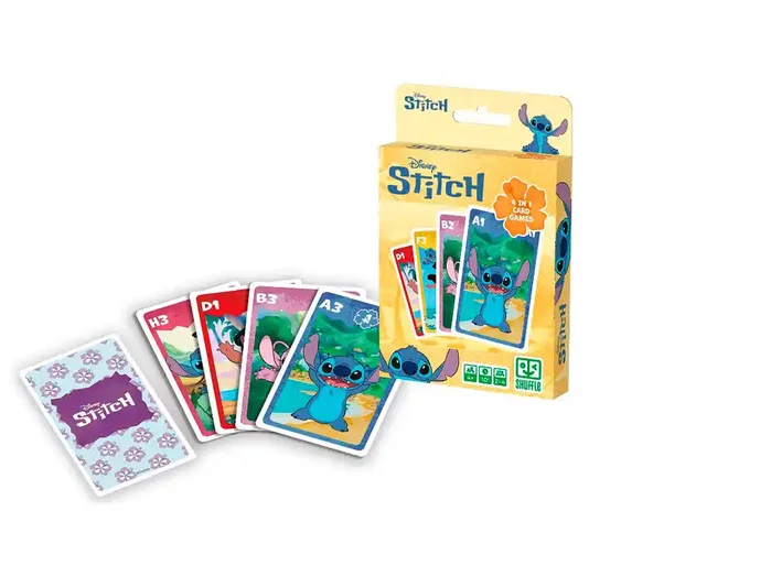 Shuffle Baraja Infantil Stitch 4 en 1 Shuffle Baraja Infantil Stitch 4 en 1