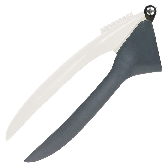 Cook Concept Prensa de Ajos, 17.5 cm, Material ABS y Acero Inoxidable, Colores Surtidos (Blanco, Gris, Burdeos)
