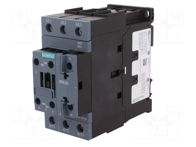 SIEMENS 3RT2035-1AP00 Contactor 3-polar 40A 230VAC SIEMENS 3RT2035-1AP00 Contactor 3-polar 40A 230VAC