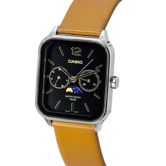 Casio MTP-M305L Reloj para Hombre Analógico de Cuarzo, Negro