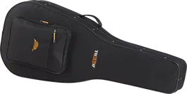 TOBAGO Funda Semirrígida Guitarra Acústica Dreadnought y Auditorium Negro Poliéster 600D Terciopelo