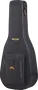 TOBAGO Funda Semirrígida Guitarra Acústica Dreadnought y Auditorium Negro Poliéster 600D Terciopelo