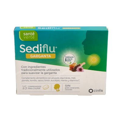 SANTE VERTE Sediflu Garganta 15 Pastillas SANTE VERTE Sediflu Garganta 15 Pastillas