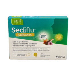 SANTE VERTE Sediflu Garganta 15 Pastillas