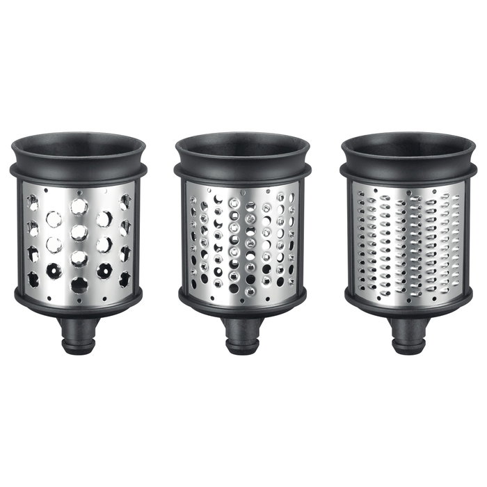 KitchenAid 5KSMEMVSC Juego de accesorios para rallador de tambor acero inoxidable KitchenAid 5KSMEMVSC Juego de accesorios para rallador de tambor acero inoxidable