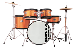 Jinbao Junior Batería Acústica Amarilla con Bombo de 16”