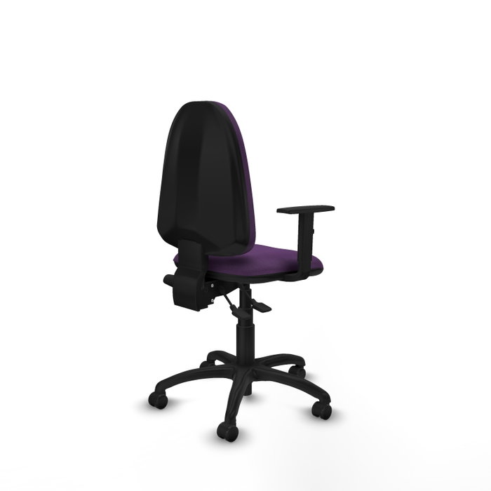 PIQUERAS Y CRESPO Silla de oficina Aýna con mecanismo Asincro, Tela Morada