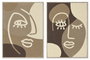 DKD Home Decor Cuadro Lana MDF 53x4,3x73 Cara Abstracto Surtido de 2