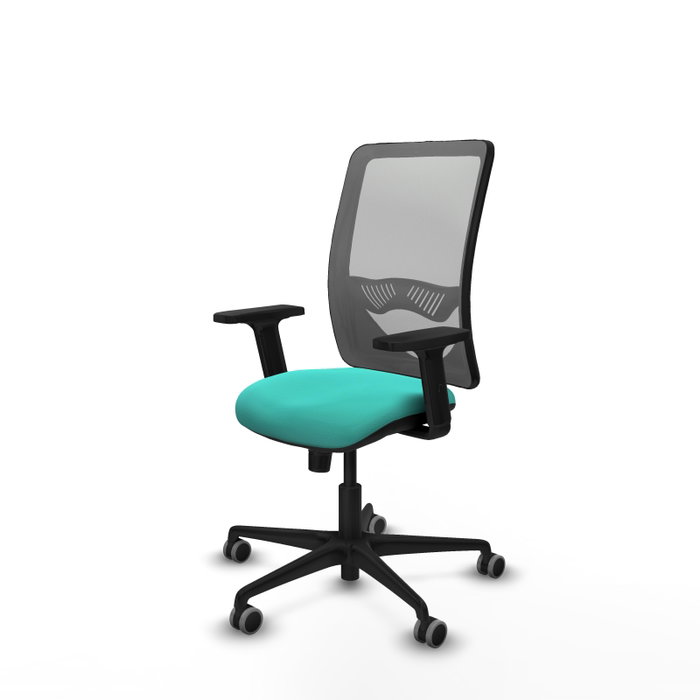 PIQUERAS Y CRESPO Silla de oficina Zulema con mecanismo Sincro, Turquesa y Gris PIQUERAS Y CRESPO Silla de oficina Zulema con mecanismo Sincro, Turquesa y Gris