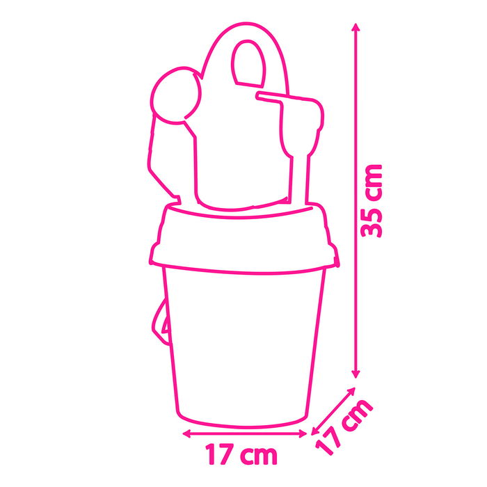 Smoby Cubo Completo La Casa De Gabby 7600862176 Con Regadera, Tamiz, Rastrillo, Pala Y Molde Para Niños +18 Meses