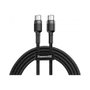 Baseus Cable Cafule USB-C a USB-C 60W 1m Negro/Gris