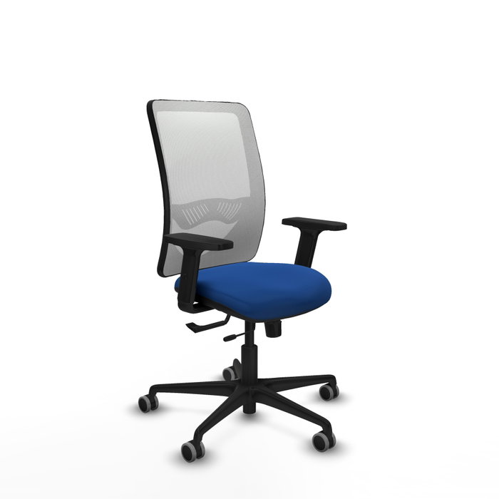 PIQUERAS Y CRESPO Silla de oficina Zulema con mecanismo Sincro/Traslack, Azul y Blanco PIQUERAS Y CRESPO Silla de oficina Zulema con mecanismo Sincro/Traslack, Azul y Blanco