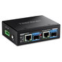 Trendnet TI-BF22SFP Convertidor de Medios Industrial 2 Puertos SFP a Gigabit PoE++ Negro