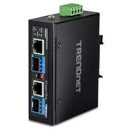 Trendnet TI-BF22SFP Convertidor de Medio Gigabit 1000 Mbps Negro