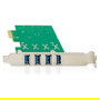 Digitus Tarjeta Add-On PCI Express USB 3.0 PCIe de 4 puertos, USB 3.2 Gen 1, Factor de forma Full-height / Low-profile, Compatible con Windows 10/7/8/8.1 y Linux