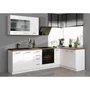 Atlas Mueble Fregadero 2 Puertas ATLAS L 80 x H 82 x P52 cm Decoración Blanca Sin Encimera