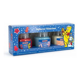 HARIBO Vela Aromática Duftkerze Winterland - Surtido Navideño, 3er Set