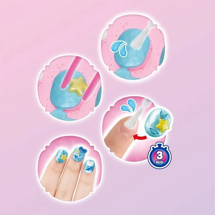 Aquabeads 35006 Estudio De Uñas Princess Disney Manualidades Decoración Reutilizables +4 Años