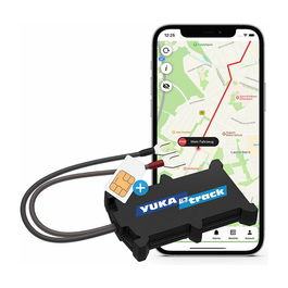 YUKAtrack easyWire 2G AIO Rastreador GPS para Coche con SIM + Datos Plan, Universal, Negro, IP65, Resistente al Agua