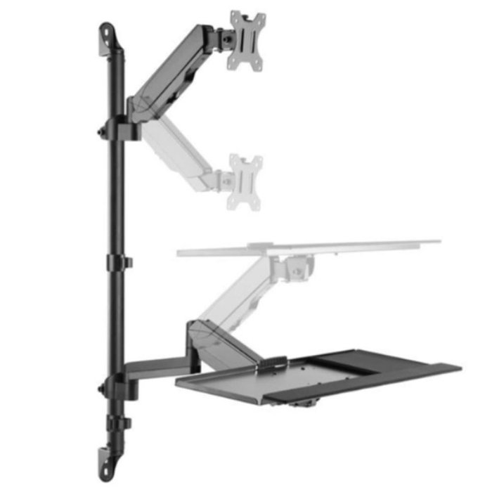 Equip Soporte Pared 650170 para Monitor VESA Hasta 32 Pulgadas Estación Trabajo Ergonómica Equip Soporte Pared 650170 para Monitor VESA Hasta 32 Pulgadas Estación Trabajo Ergonómica