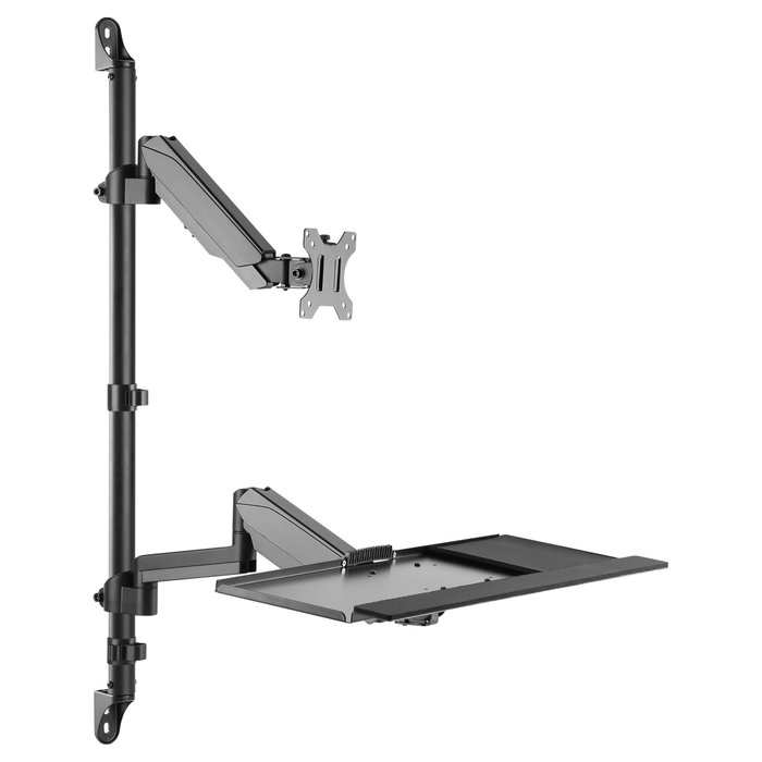 Equip Estación de Trabajo de Pared 650170 para Monitor de 17-32 Pulgadas, Negro