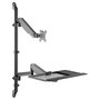Equip Estación de Trabajo de Pared 650170 para Monitor de 17-32 Pulgadas, Negro