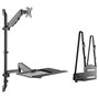 Equip Estación de Trabajo de Pared 650170 para Monitor de 17-32 Pulgadas, Negro