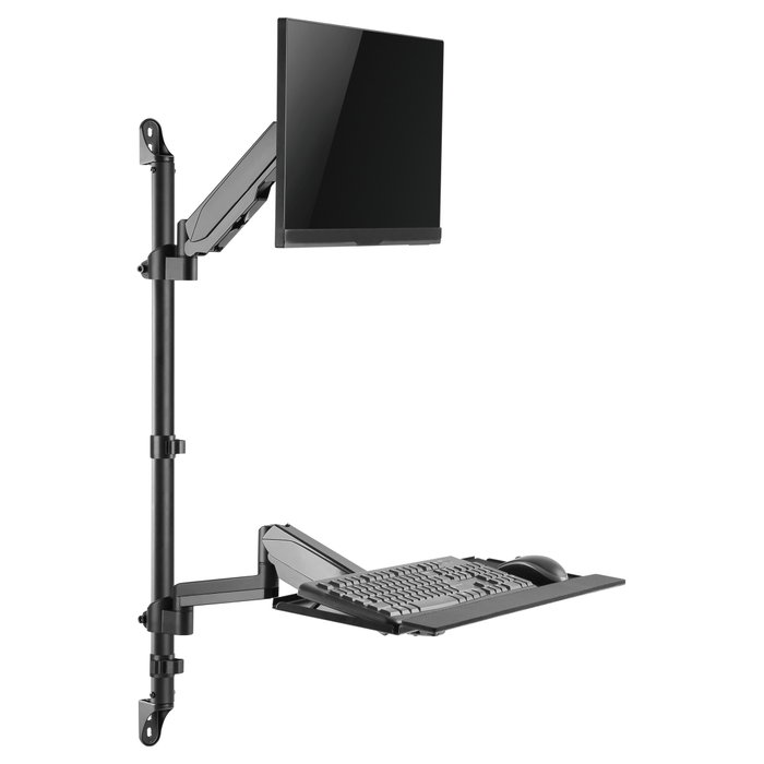 Equip Estación de Trabajo de Pared 650170 para Monitor de 17-32 Pulgadas, Negro