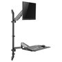 Equip Estación de Trabajo de Pared 650170 para Monitor de 17-32 Pulgadas, Negro