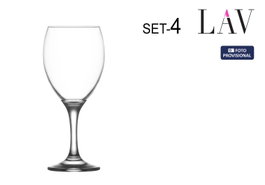 LAV Set de 6 copas de vino EMPIRE