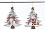 DKD Home Decor Colgantes de Metal para Navidad, Surtido de 2 Colores