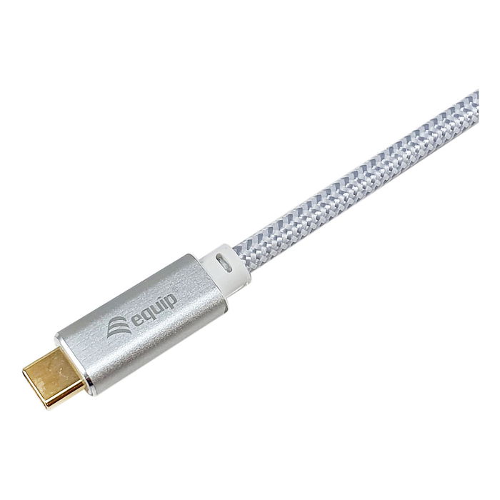 EQUIP 128360 Cable USB-C 3.2 Macho a Macho 3.00m PD 100W 4K/60Hz Blanco