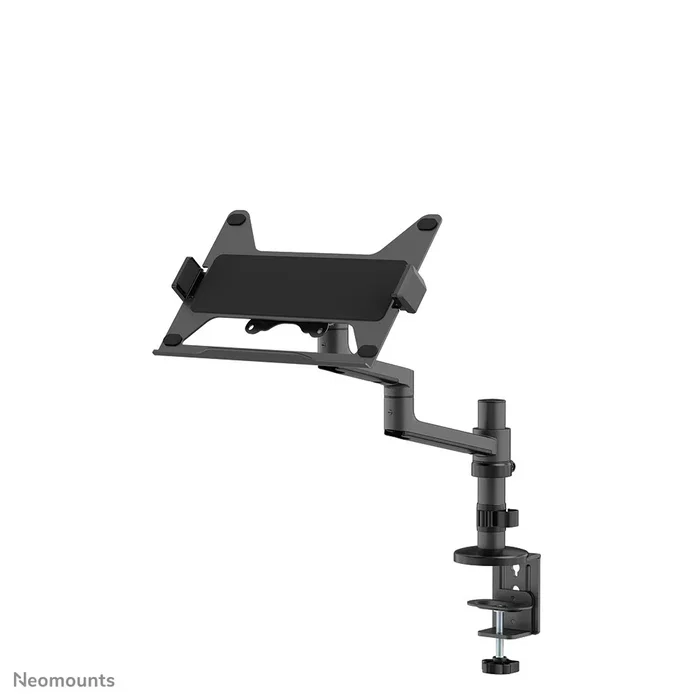 Neomounts DS20-425BL1 NEXT Lite - Soporte de escritorio ajustable para portátiles de 11.6" a 17.3" (hasta 5 kg) - Negro, 360° rotación, VESA 100x100, gestión de cables