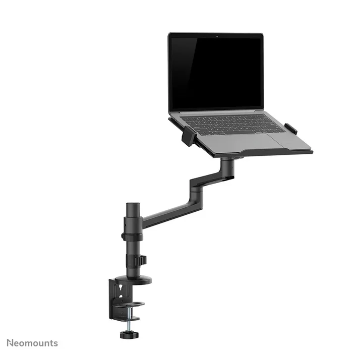 Neomounts DS20-425BL1 NEXT Lite - Soporte de escritorio ajustable para portátiles de 11.6" a 17.3" (hasta 5 kg) - Negro, 360° rotación, VESA 100x100, gestión de cables
