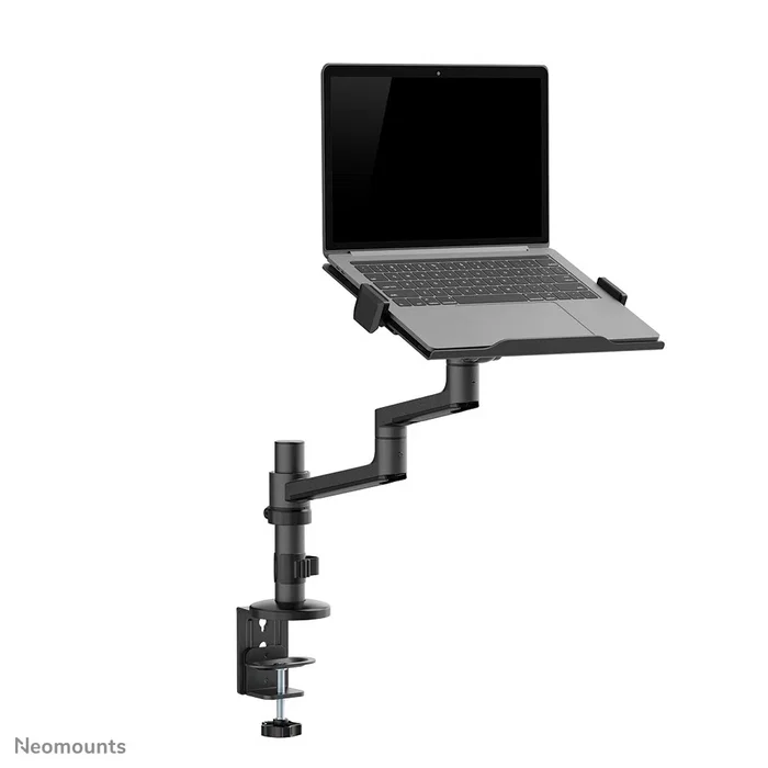 Neomounts DS20-425BL1 NEXT Lite - Soporte de escritorio ajustable para portátiles de 11.6" a 17.3" (hasta 5 kg) - Negro, 360° rotación, VESA 100x100, gestión de cables