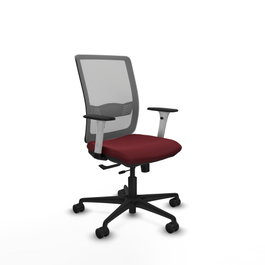 PIQUERAS Y CRESPO Silla de oficina Haches Granate y Gris