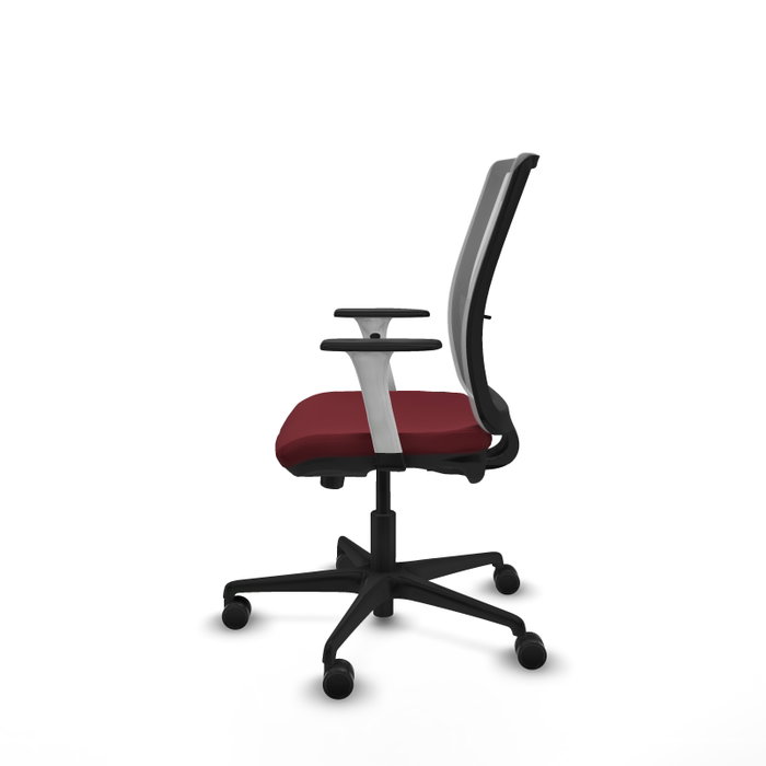 PIQUERAS Y CRESPO Silla de oficina Haches Granate y Gris