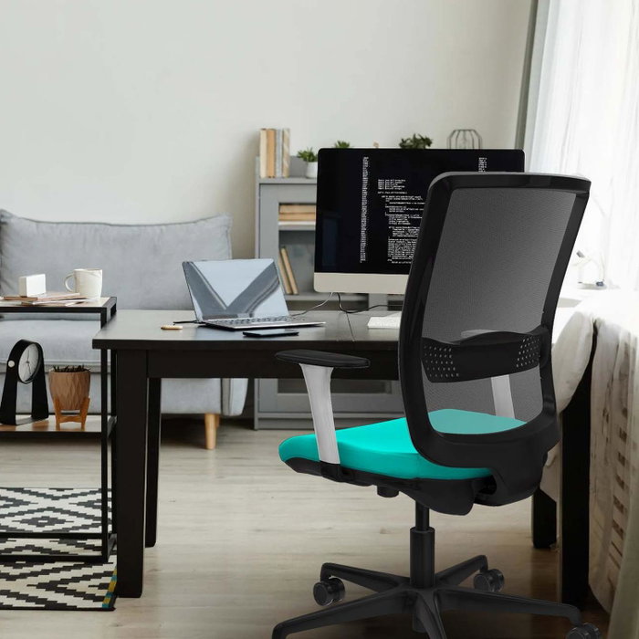 PIQUERAS Y CRESPO Silla de oficina Haches Granate y Gris