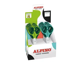 Alpino Set de 12 Tijeras Escolares Colorfull de 130 mm