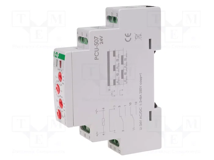 F&F Relé de tiempo PCU 24VDC DPDT F&F Relé de tiempo PCU 24VDC DPDT