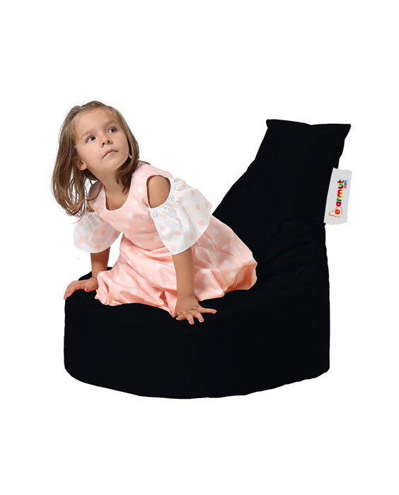 Atelier Del Sofa Puf de Jardín Black v2, Comodidad y Estilo, Resistente a la Intemperie, Negro, para Exteriores