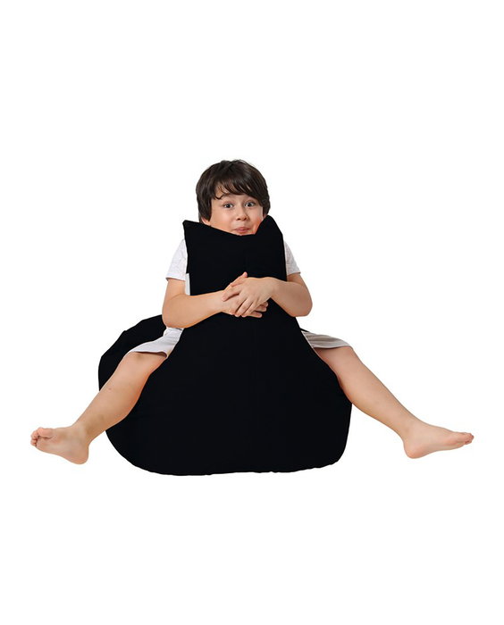 Atelier Del Sofa Puf de Jardín Black v2, Comodidad y Estilo, Resistente a la Intemperie, Negro, para Exteriores