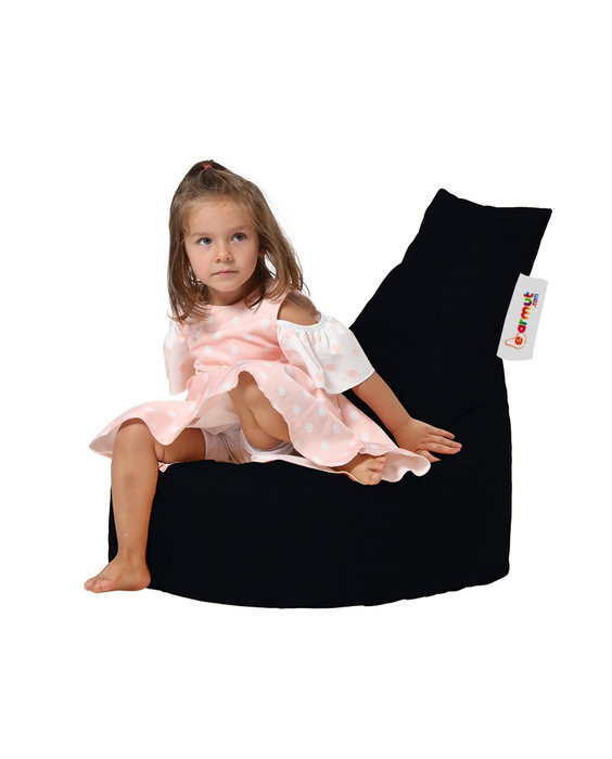 Atelier Del Sofa Puf de Jardín Black v2, Comodidad y Estilo, Resistente a la Intemperie, Negro, para Exteriores