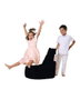Atelier Del Sofa Puf de Jardín Black v2, Comodidad y Estilo, Resistente a la Intemperie, Negro, para Exteriores