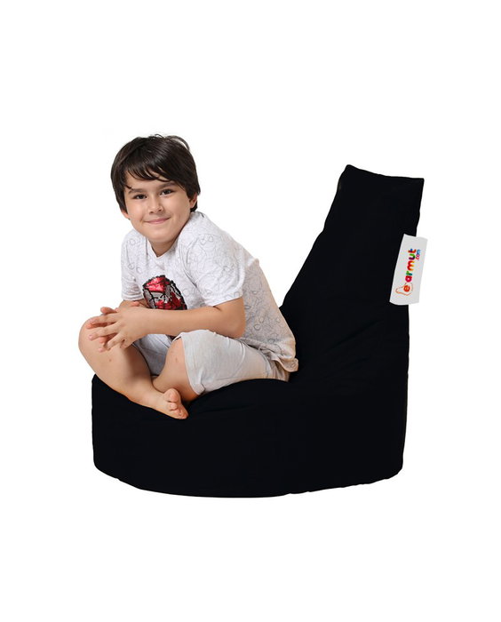 Atelier Del Sofa Puf de Jardín Black v2, Comodidad y Estilo, Resistente a la Intemperie, Negro, para Exteriores
