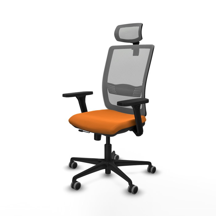 PIQUERAS Y CRESPO Silla de oficina Haches Naranja y Gris PIQUERAS Y CRESPO Silla de oficina Haches Naranja y Gris